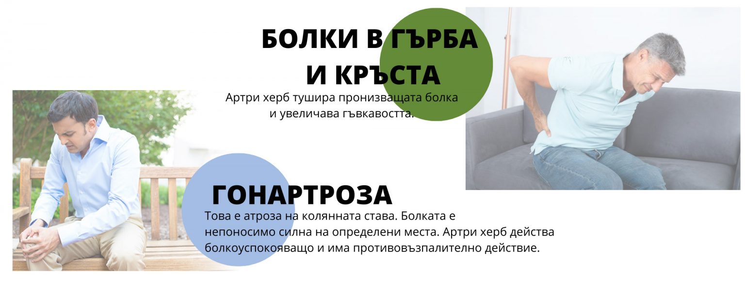 АРТРИ ХЕРБ - при болки в гърба, ставите, костите и кръста,180 капсули